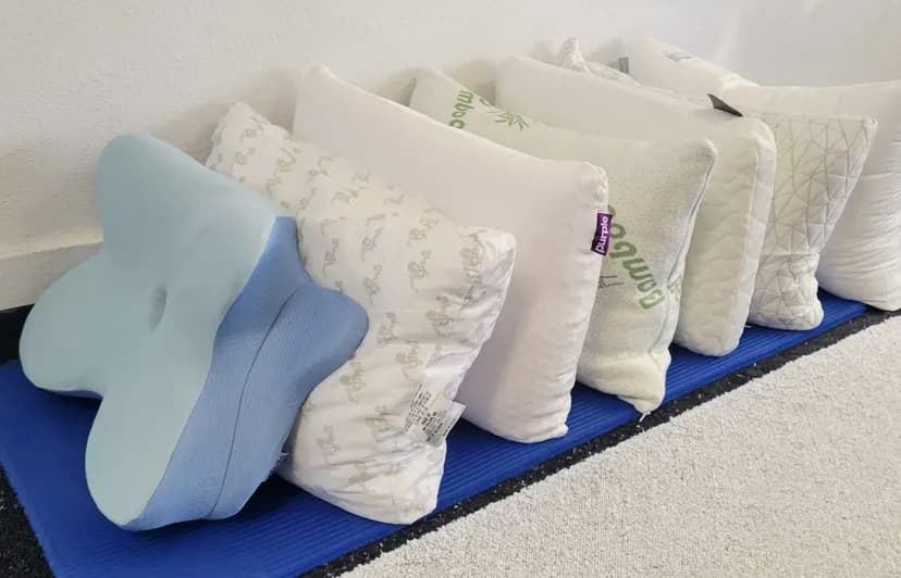 Pillow Graveyard Image - Collection of failed pillows