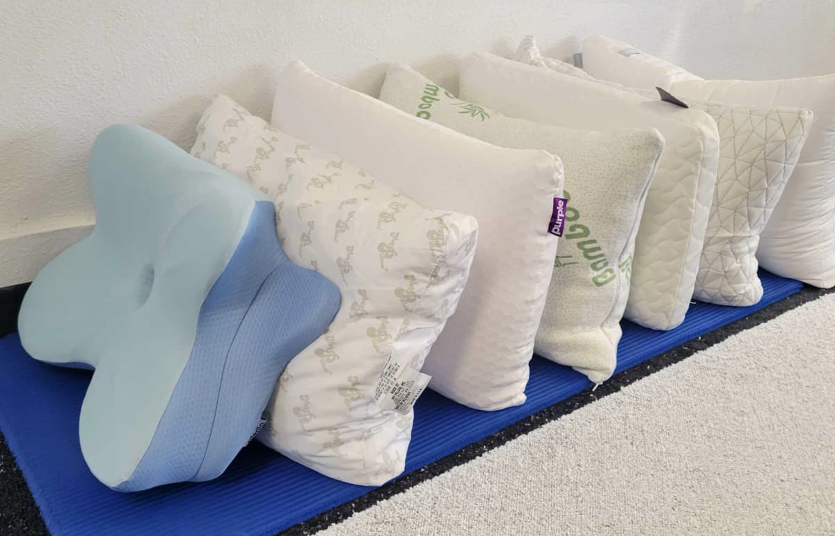 Pillow Graveyard Image - Collection of failed pillows